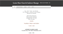Desktop Screenshot of lonestargunrange.net